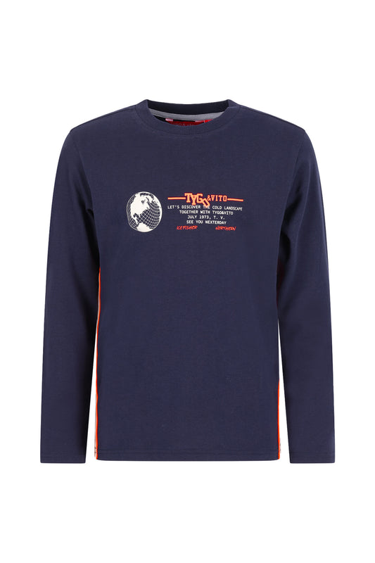 Tygo & Vito - T-shirt manches longues Navy MASON