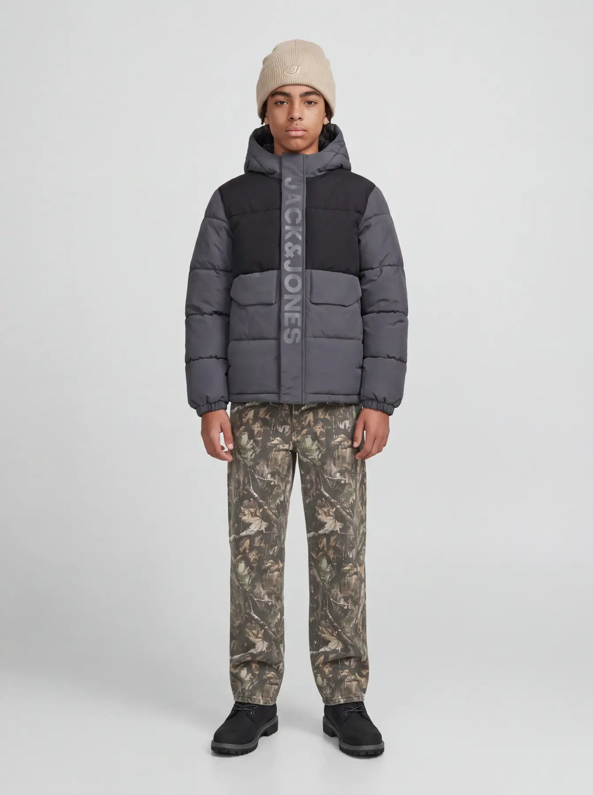 Jack&Jones - Manteau puffer Turbulence BLACK JCOSPEED