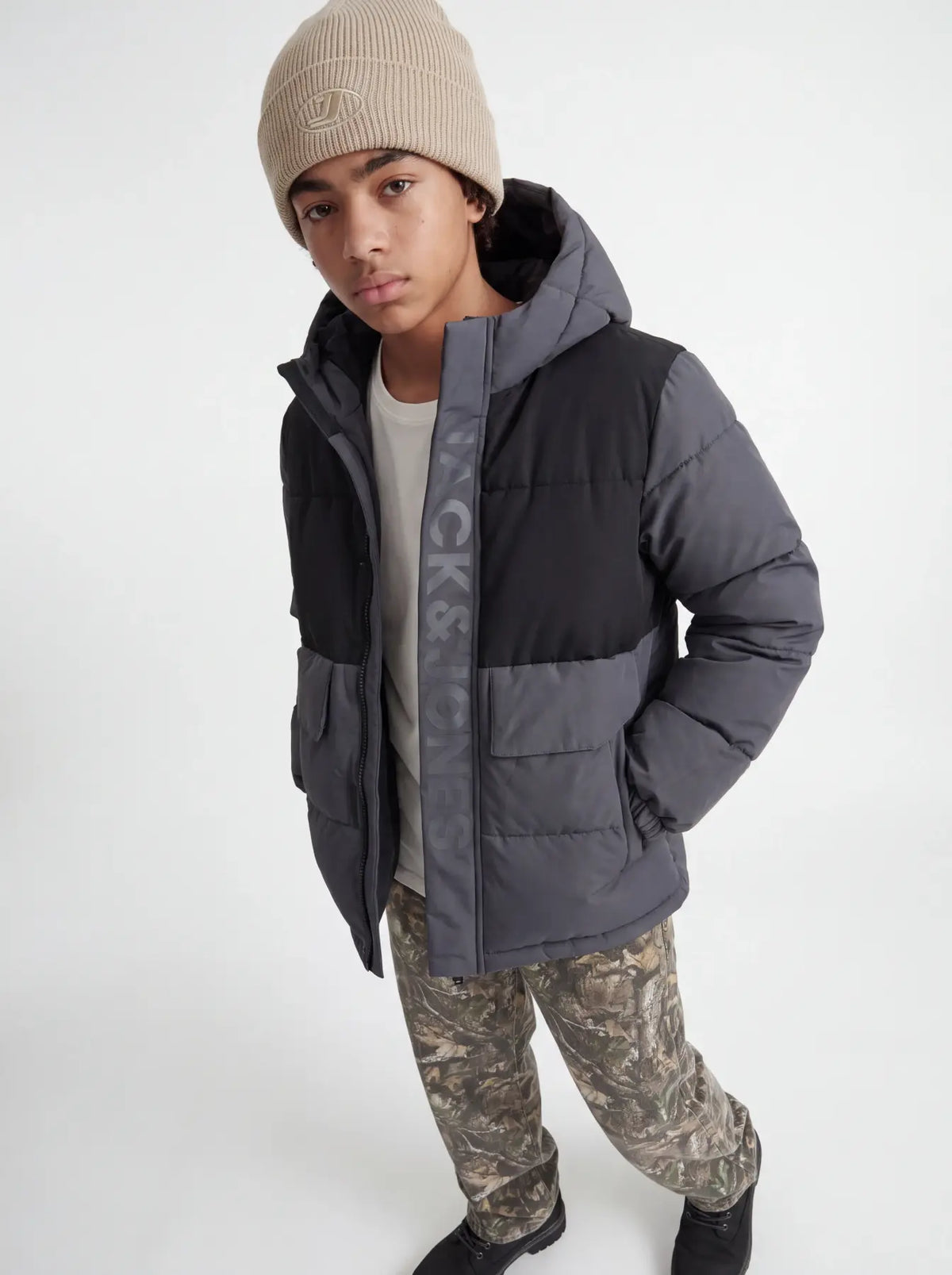 Jack&Jones - Manteau puffer Turbulence BLACK JCOSPEED