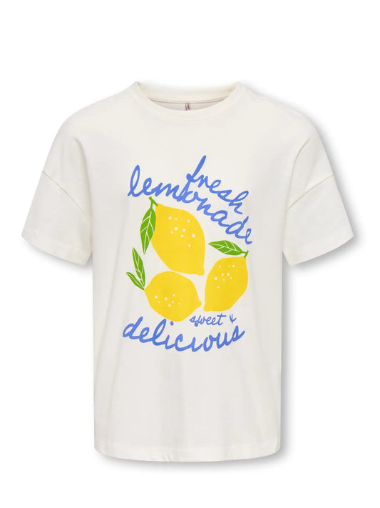 Alleen - KOGLIMONE wit t-shirt